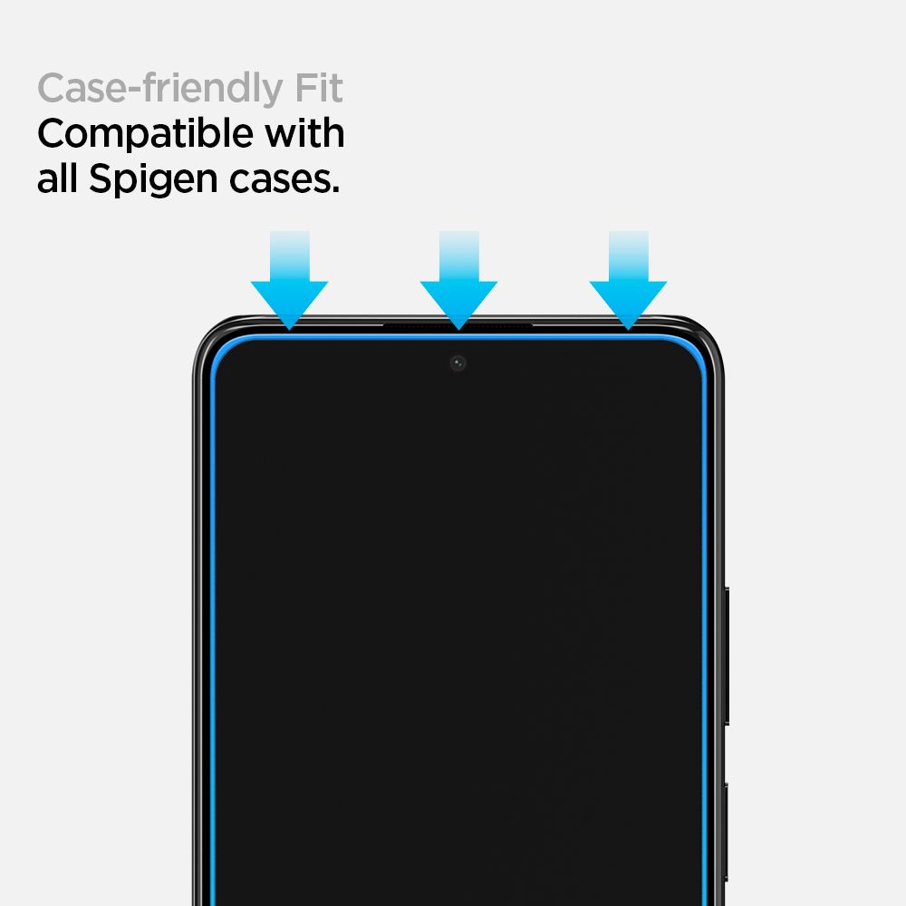 Spigen Glass FC czarne Xiaomi Redmi Note 10 / 5