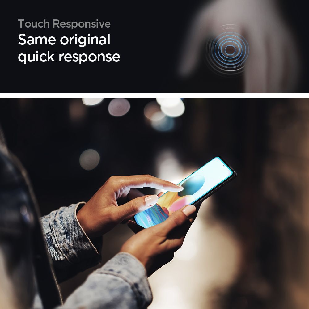 Spigen Glass FC czarne Xiaomi Redmi Note 10 Pro / 6