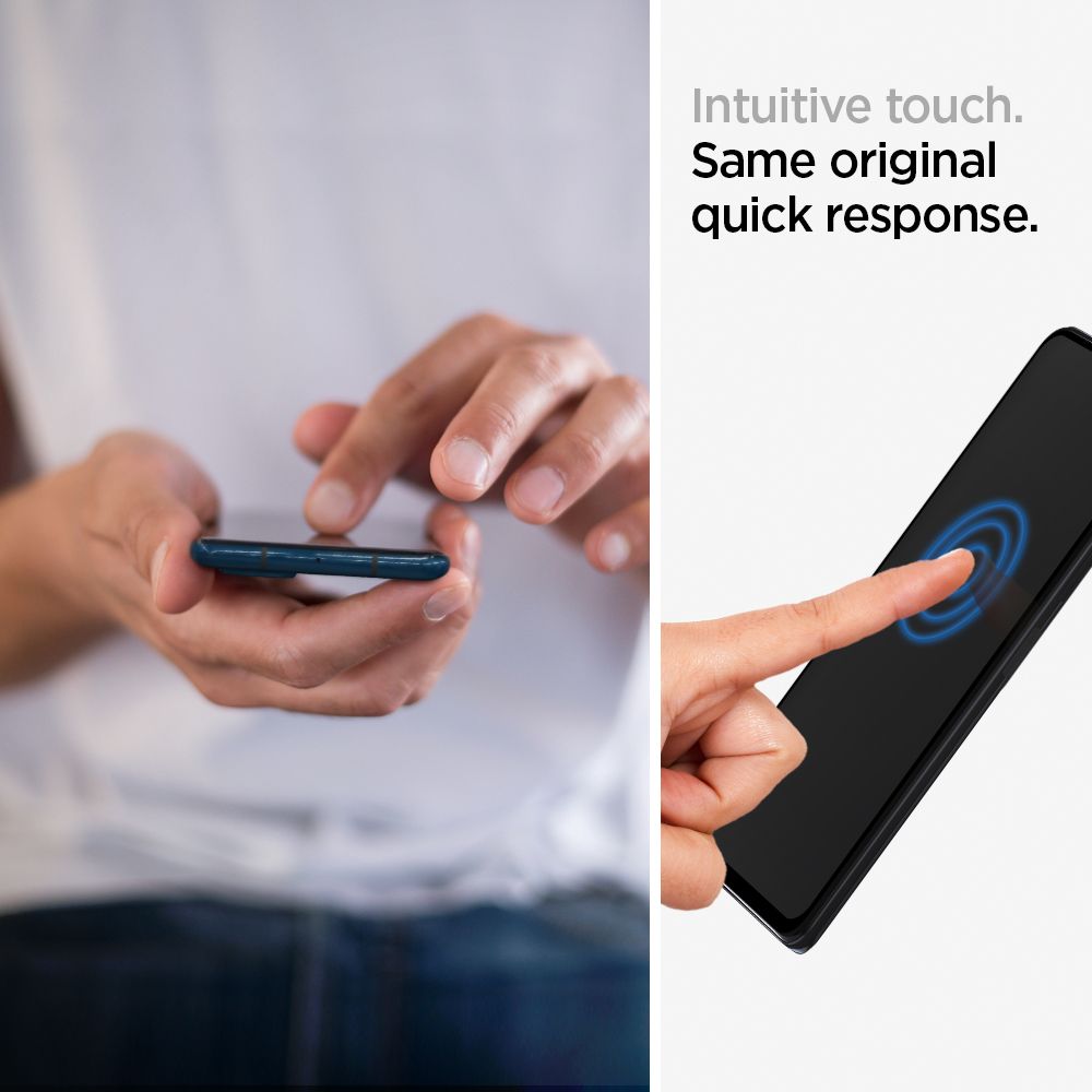 Spigen Glass FC czarne Xiaomi Redmi Note 10S / 3