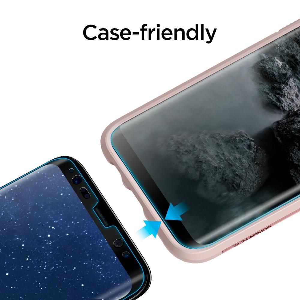 Spigen Glas.tr Case Friendly Czarne Samsung Galaxy S8 / 2