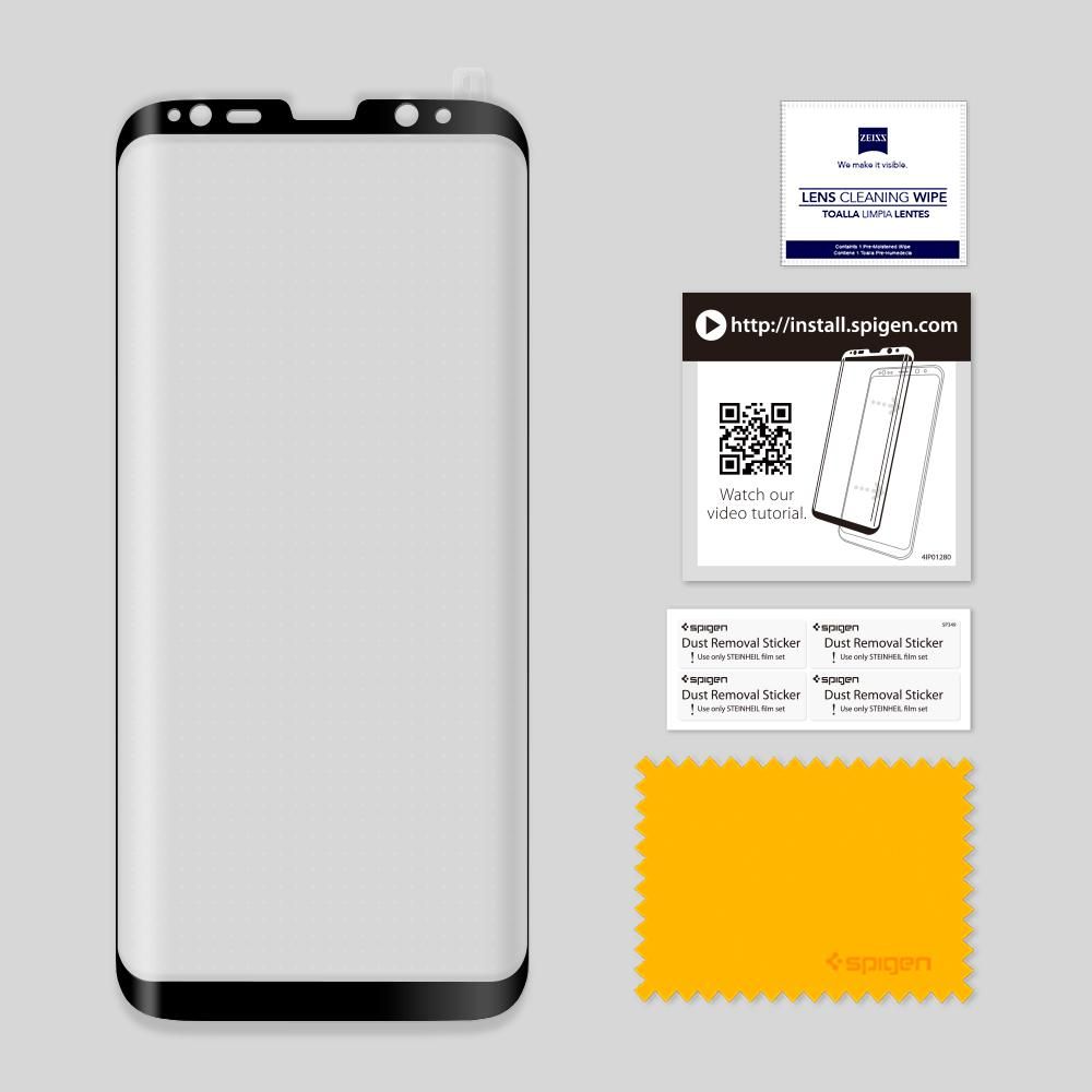 Spigen Glas.tr Case Friendly Czarne Samsung Galaxy S8 / 8