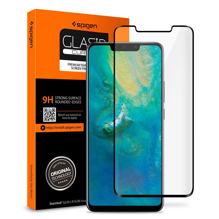 Spigen Glas.tr Case Friendly Czarne Huawei Mate 20 Pro