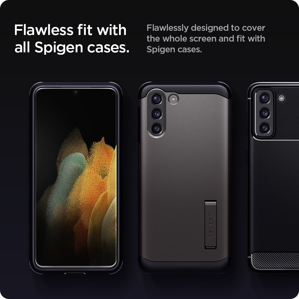 Spigen Glas.tr Ez Fit 2- Pack Samsung s21 Plus / 4