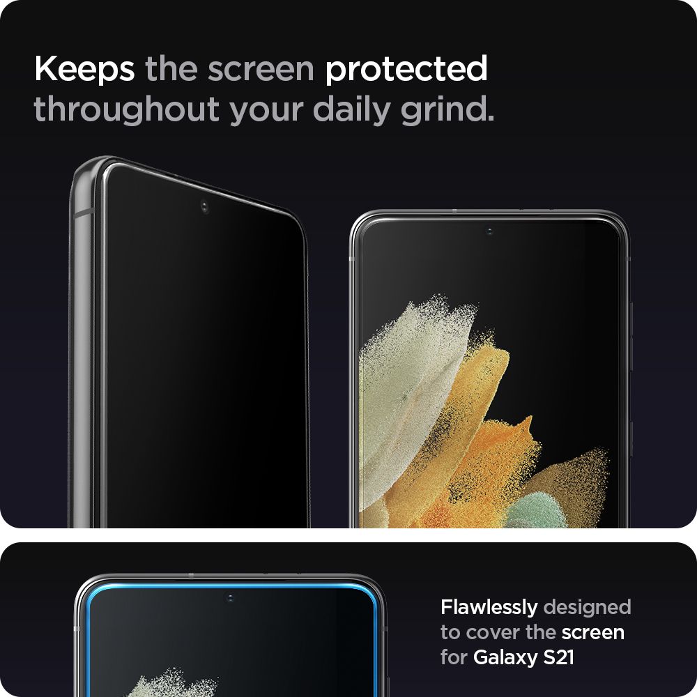 Spigen Glas.tr Ez Fit 2- Pack Samsung s21 Plus / 6