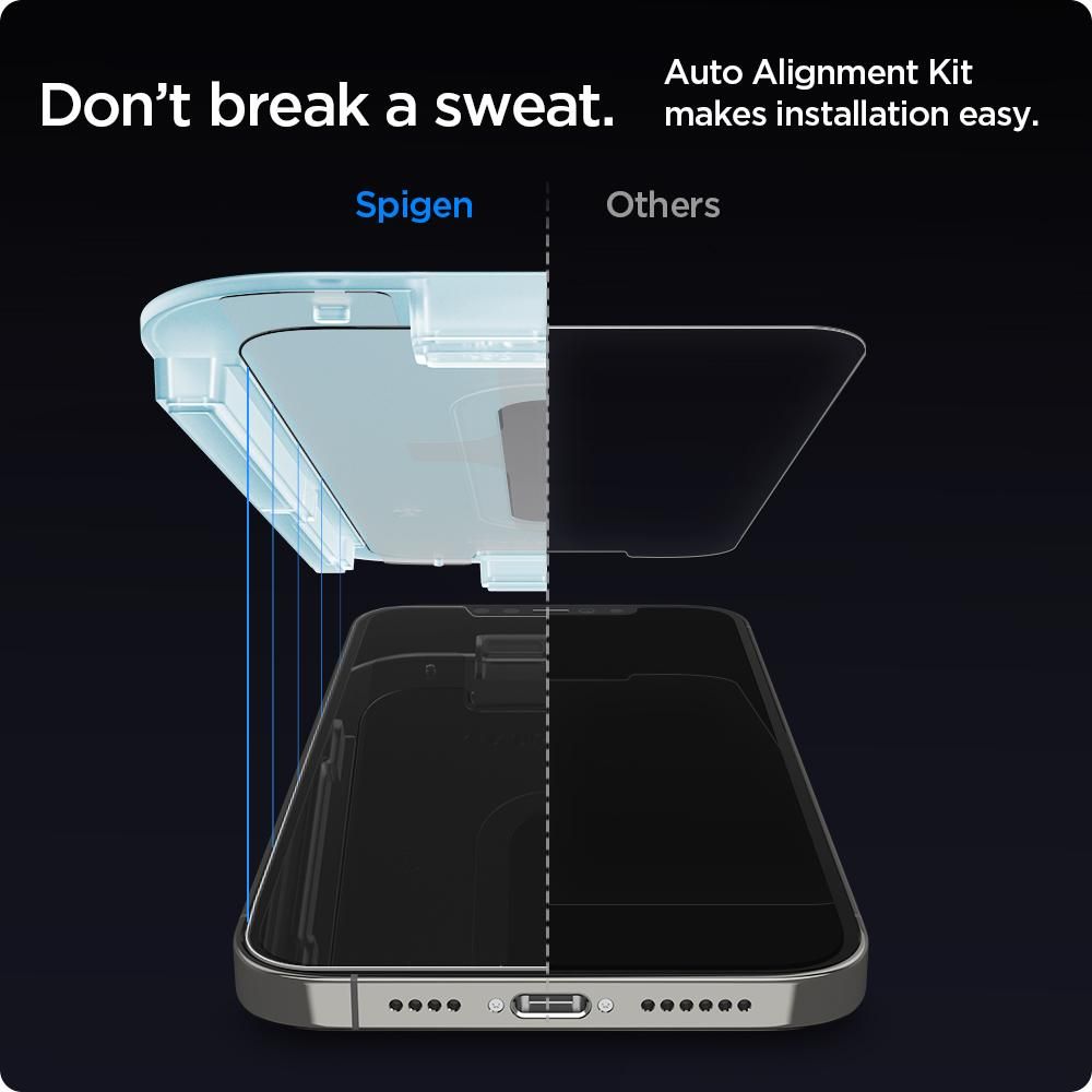 Spigen Glas.tr Ez Fit 2-pack Apple iPhone 12 / 2