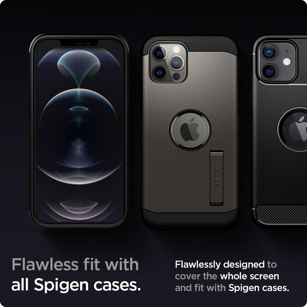 Spigen Glas.tr Ez Fit 2-pack Apple iPhone 12 / 7