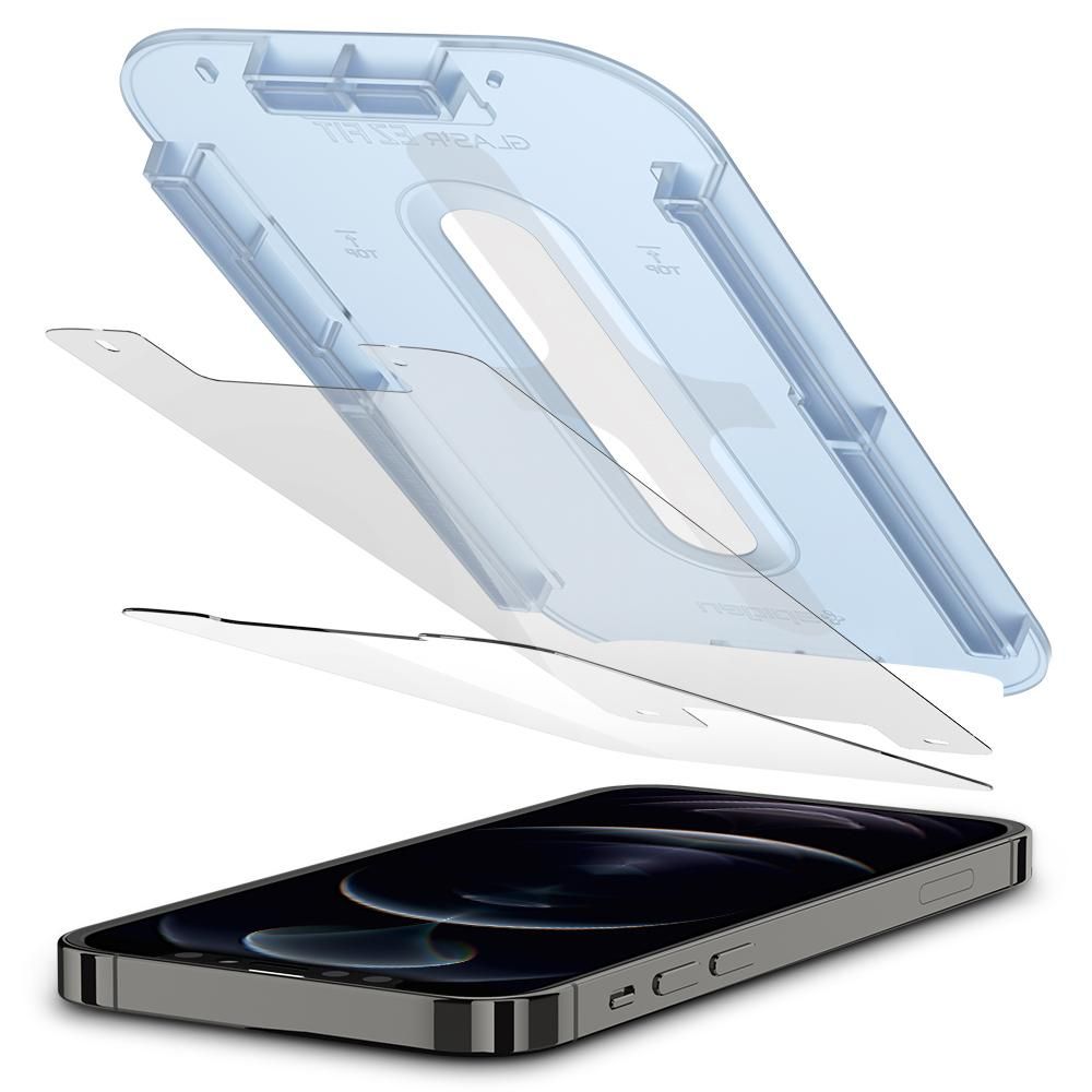 Spigen Glas.tr Ez Fit 2-pack Apple iPhone 12 / 9