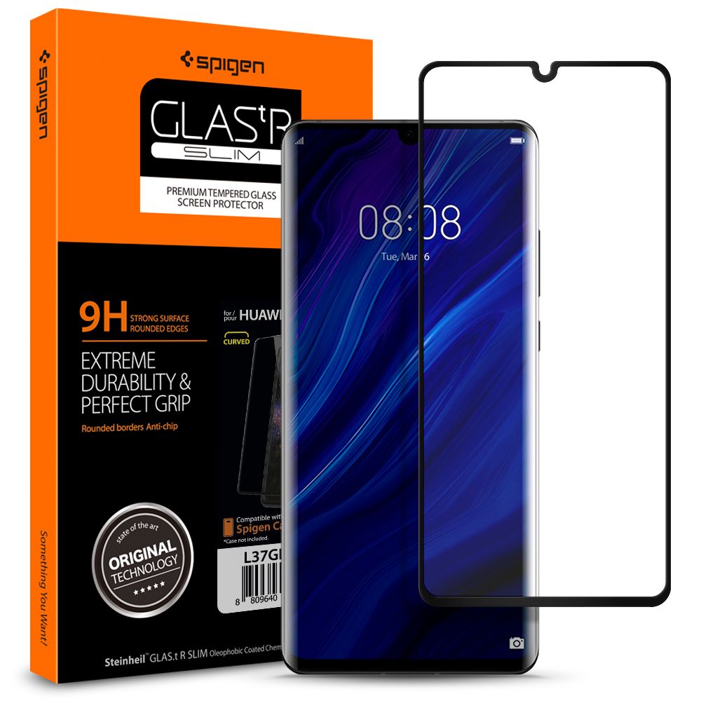 Spigen Glas.tr Slim Czarne Huawei P30 Pro Spigen Glas.tr Slim Czarne Huawei P30 Pro