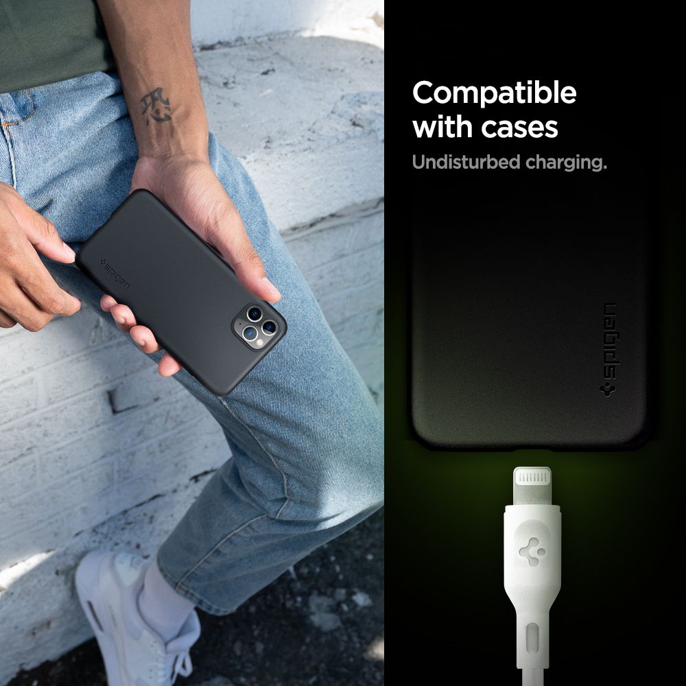 Spigen Kabel DuraSync MFi Lightning 2-Pack 100cm Bia�y / 8