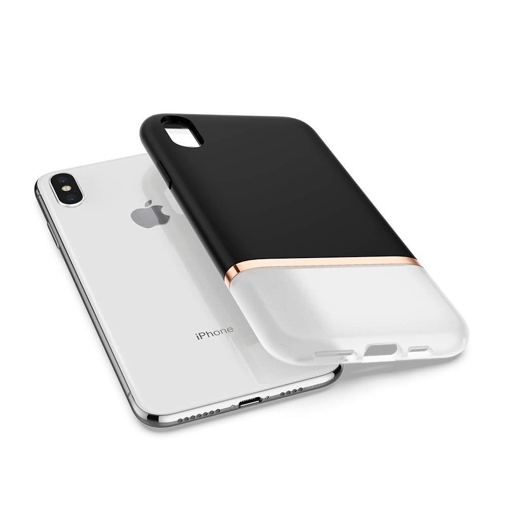 Spigen La Manon Jupe Milk Czarne Apple iPhone XS Max / 5