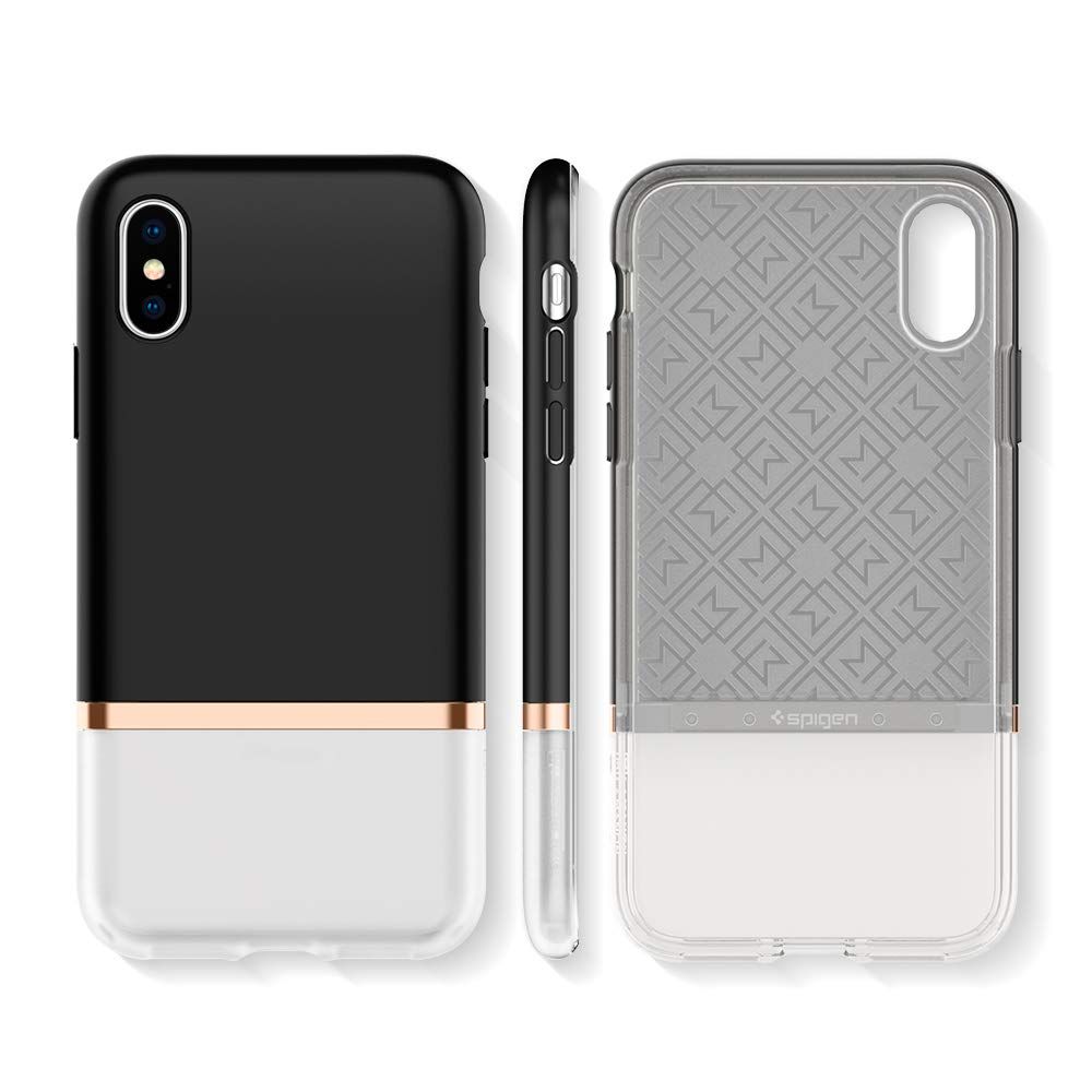 Spigen La Manon Jupe Milk Czarne Apple iPhone XS Max / 6