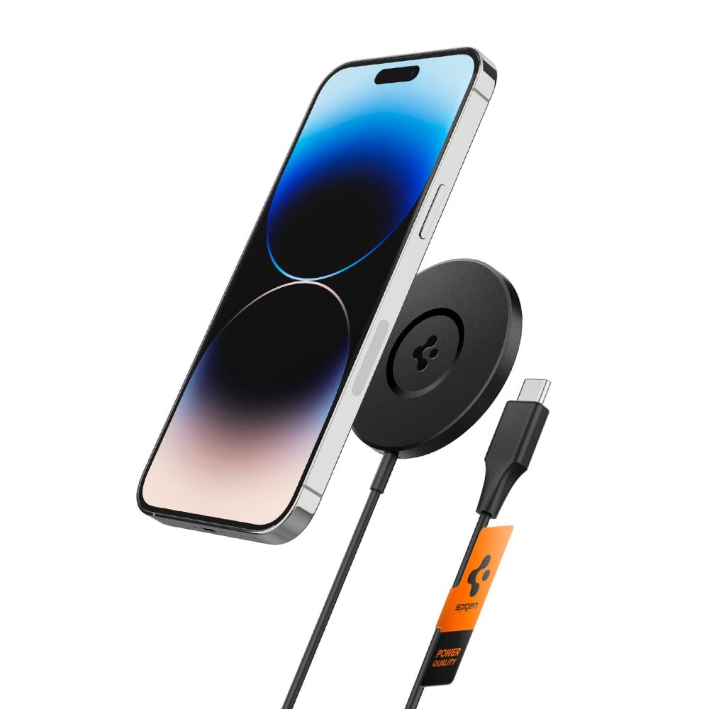 Spigen �adowarka bezprzewodowa PF2101 Arcfield Magnetic Magsafe Wireless Charger czarna / 4