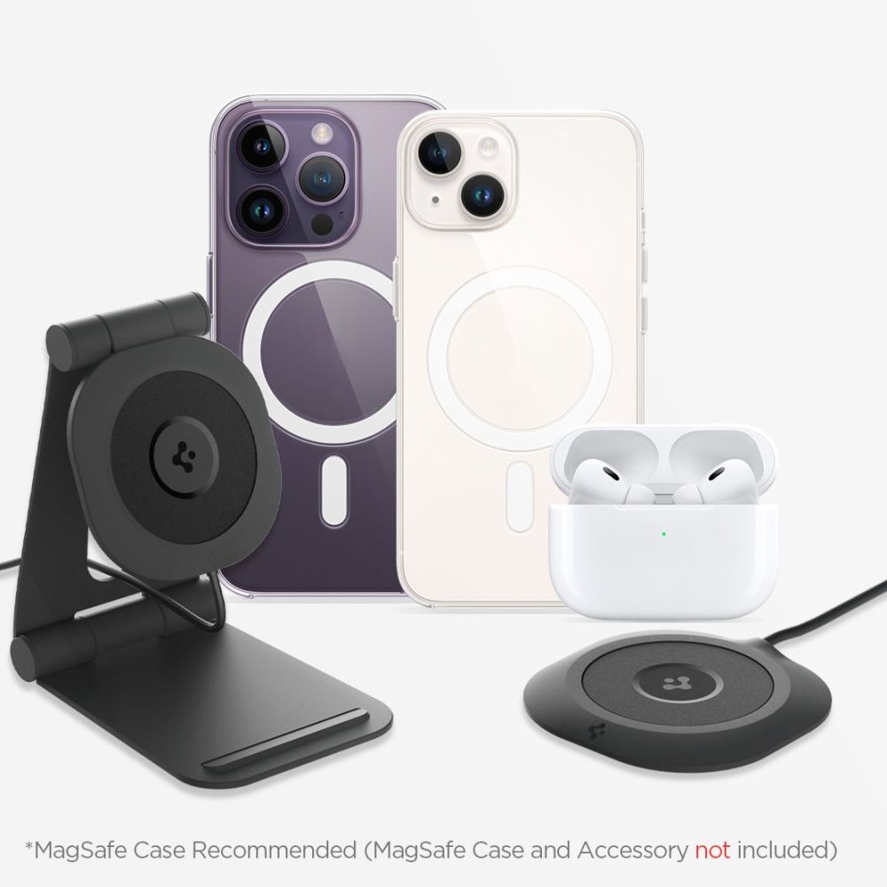 Spigen �adowarka bezprzewodowa PF2101 Arcfield Magnetic Magsafe Wireless Charger czarna / 6