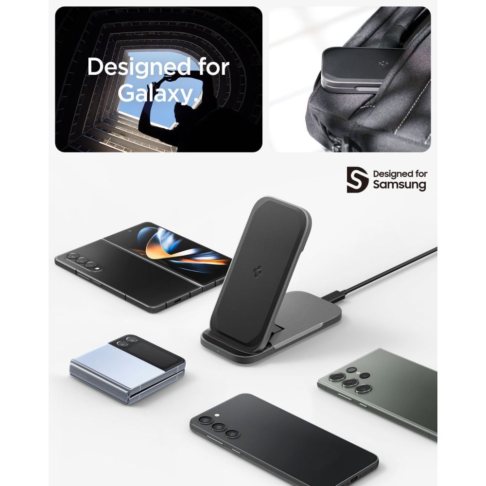 Spigen �adowarka bezprzewodowa PF2201 Arcfield 15W black / 2