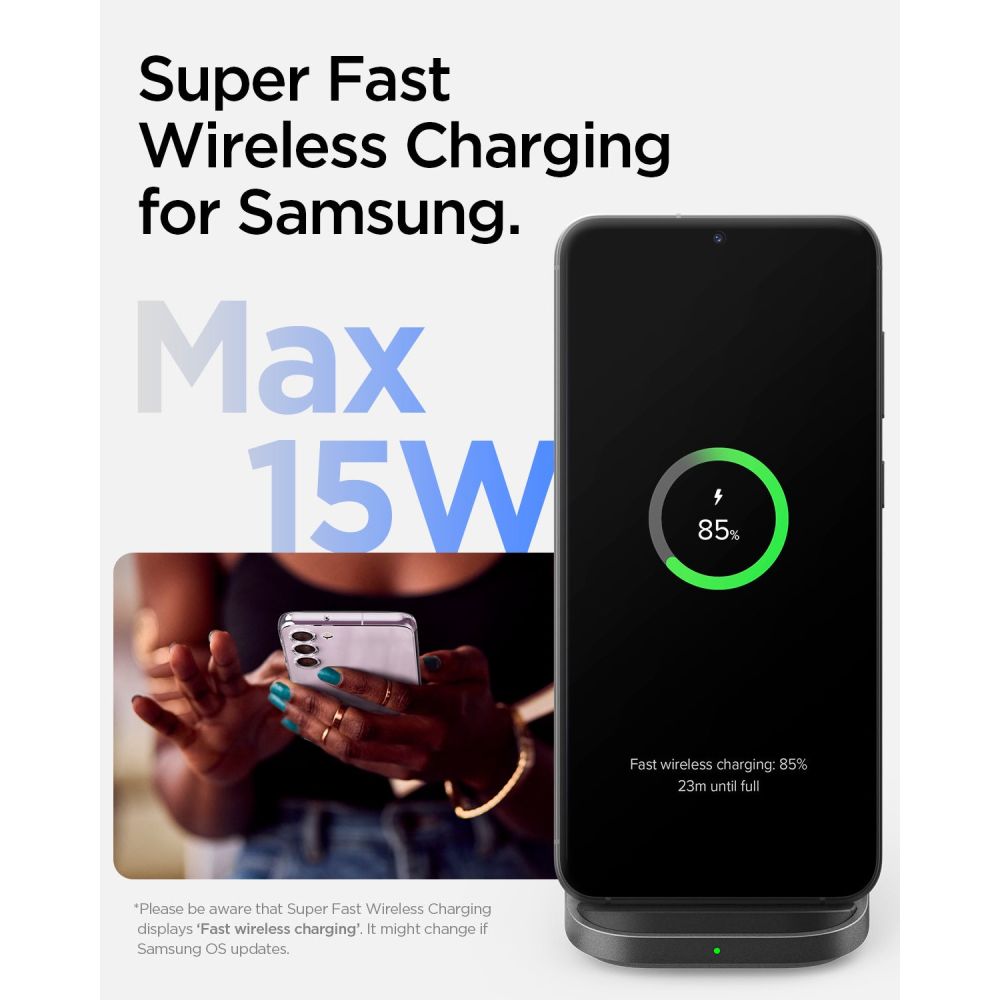 Spigen �adowarka bezprzewodowa PF2201 Arcfield 15W black / 3