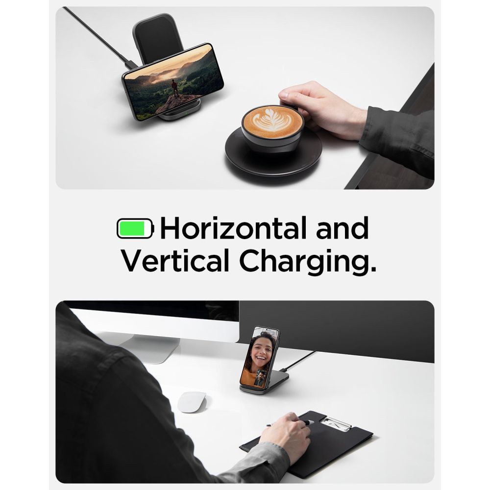 Spigen �adowarka bezprzewodowa PF2201 Arcfield 15W black / 6