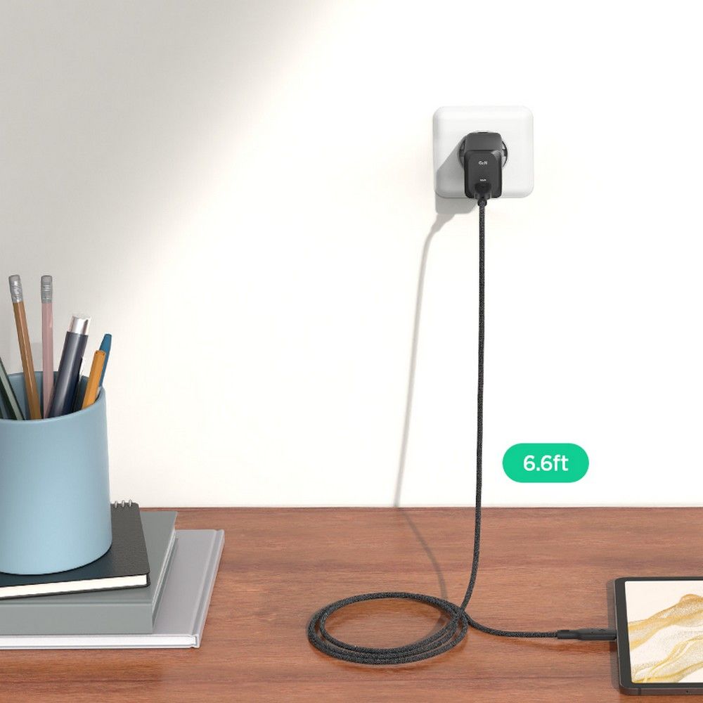 Spigen �adowarka sieciowa ArcStation Pro GaN-651 1-Port 65W + Kabel Type-C Czarna / 4