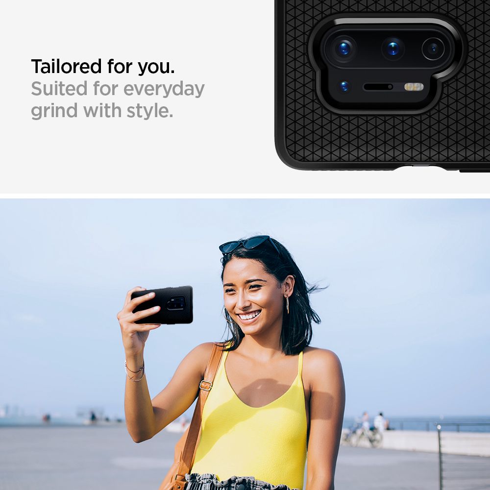 Spigen Liquid Air Czarne OnePlus 8 Pro / 3