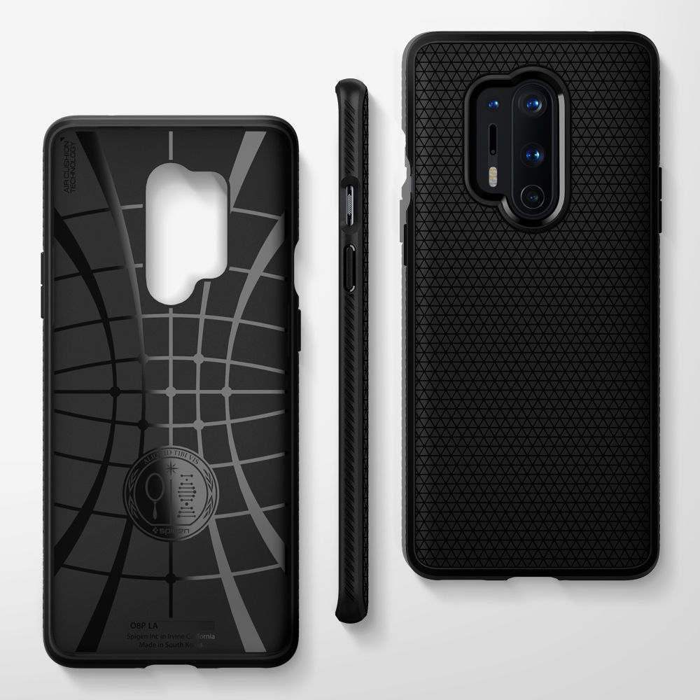 Spigen Liquid Air Czarne OnePlus 8 Pro / 7