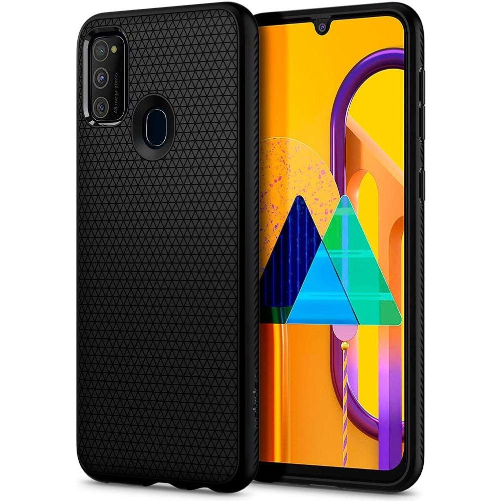 Spigen Liquid Air Galaxy M21 Czarne Samsung Galaxy M21