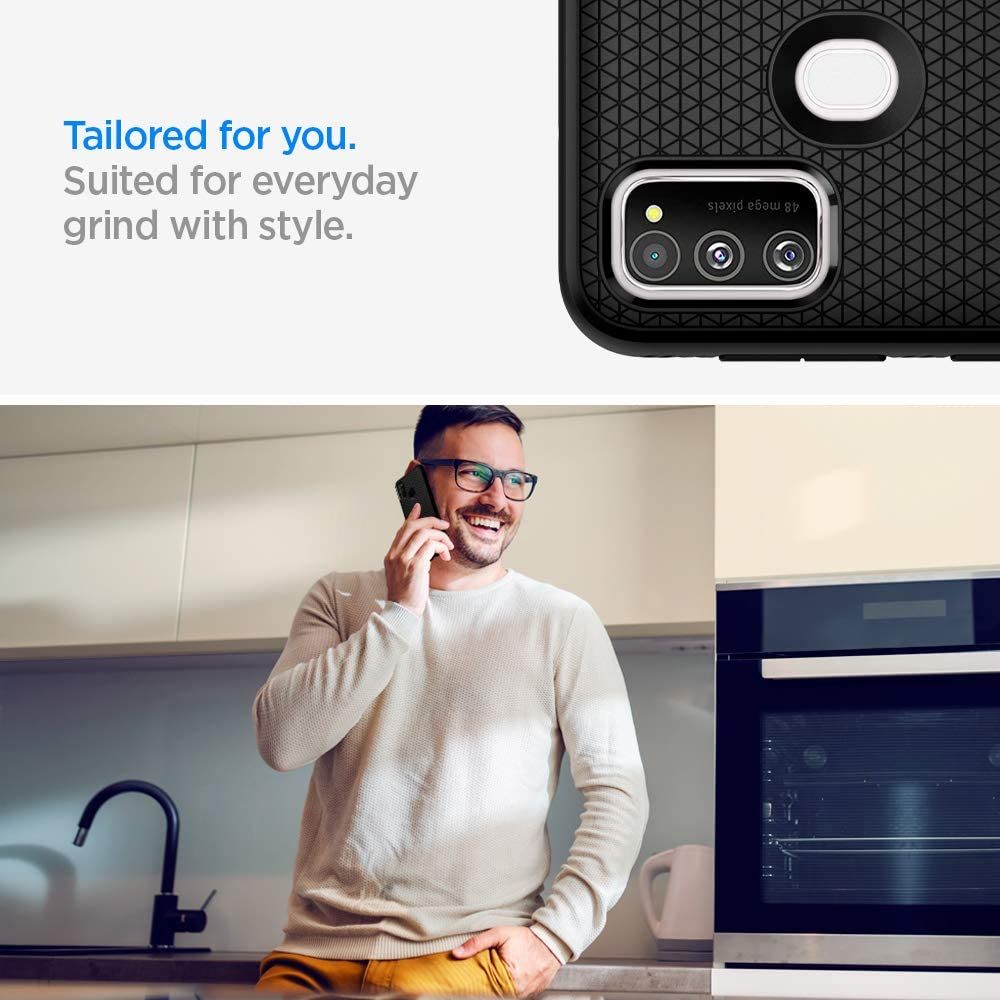 Spigen Liquid Air Galaxy M21 Czarne Samsung Galaxy M21 / 4