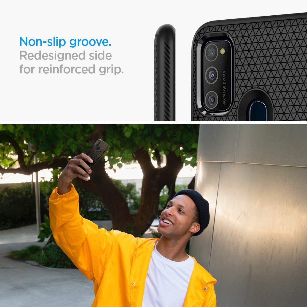 Spigen Liquid Air Galaxy M21 Czarne Samsung Galaxy M21 / 5