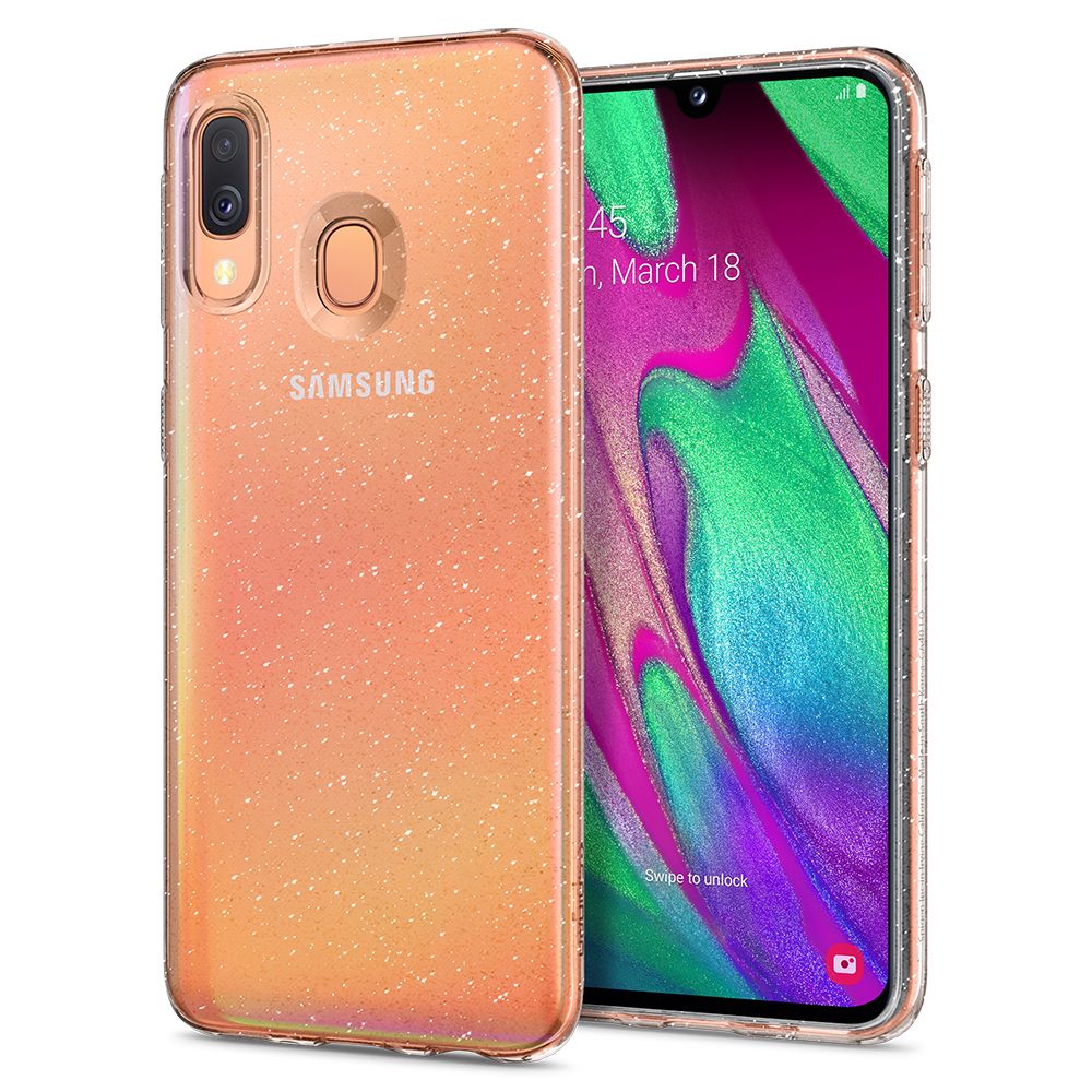 Spigen Liquid Crystal Galaxy A40 Glitter Prze�roczyste Samsung Galaxy A40