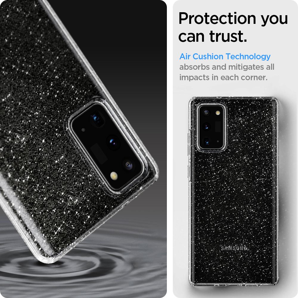 Spigen Liquid Crystal Glitter Przeroczyste Samsung Galaxy Note 20 / 12