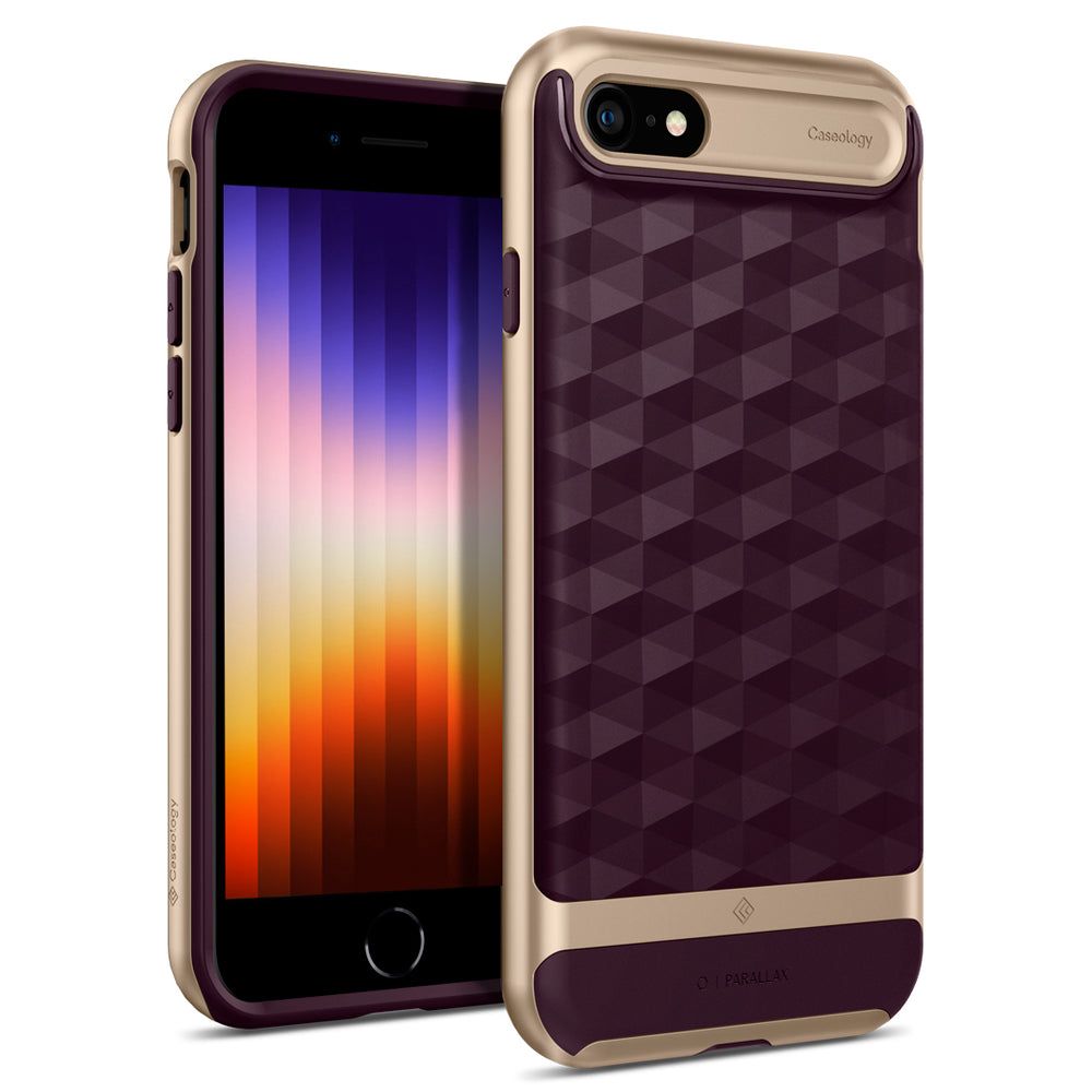 Spigen nakadka Caseology Parallax burgundy Apple iPhone SE 2020