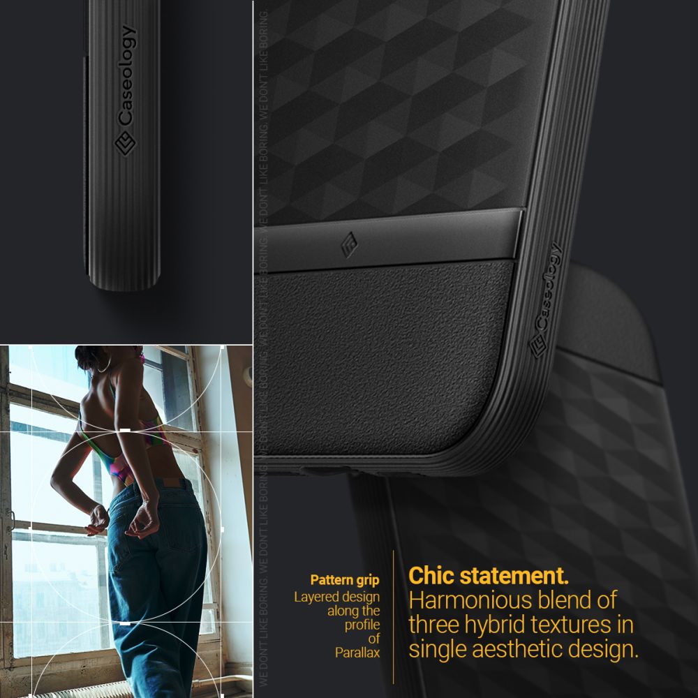 Spigen nak�adka Caseology Parallax Magsafe czarna Apple iPhone 14 Pro Max / 9