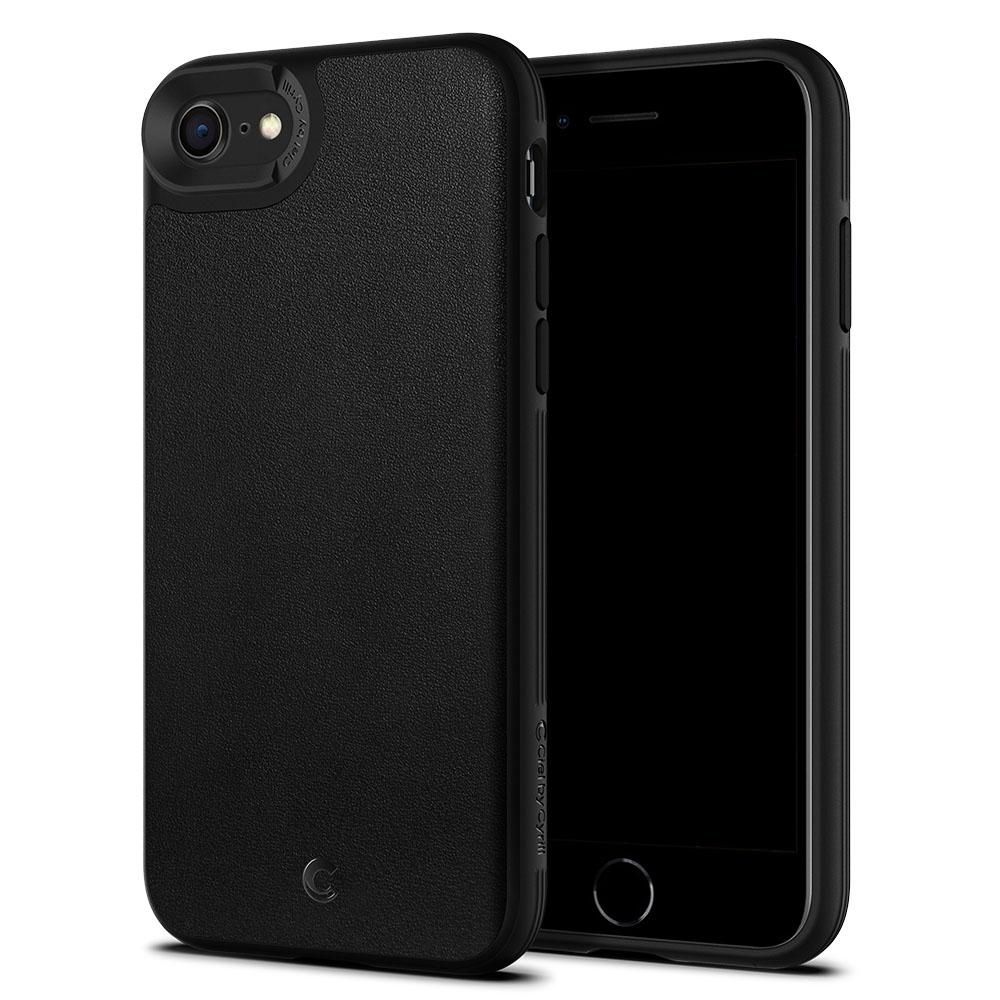 Spigen nakadka Ciel Leather Brick czarna Apple iPhone SE 2020