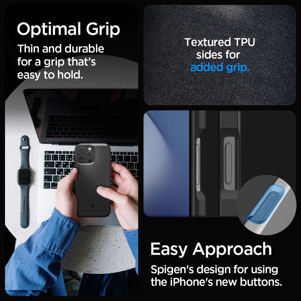 Spigen nak�adka Core Armor czarny Apple iPhone 16 Pro Max / 8