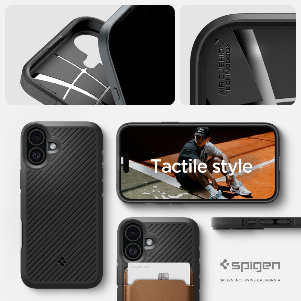 Spigen nak�adka Core Armor czarny Apple iPhone 16 / 11