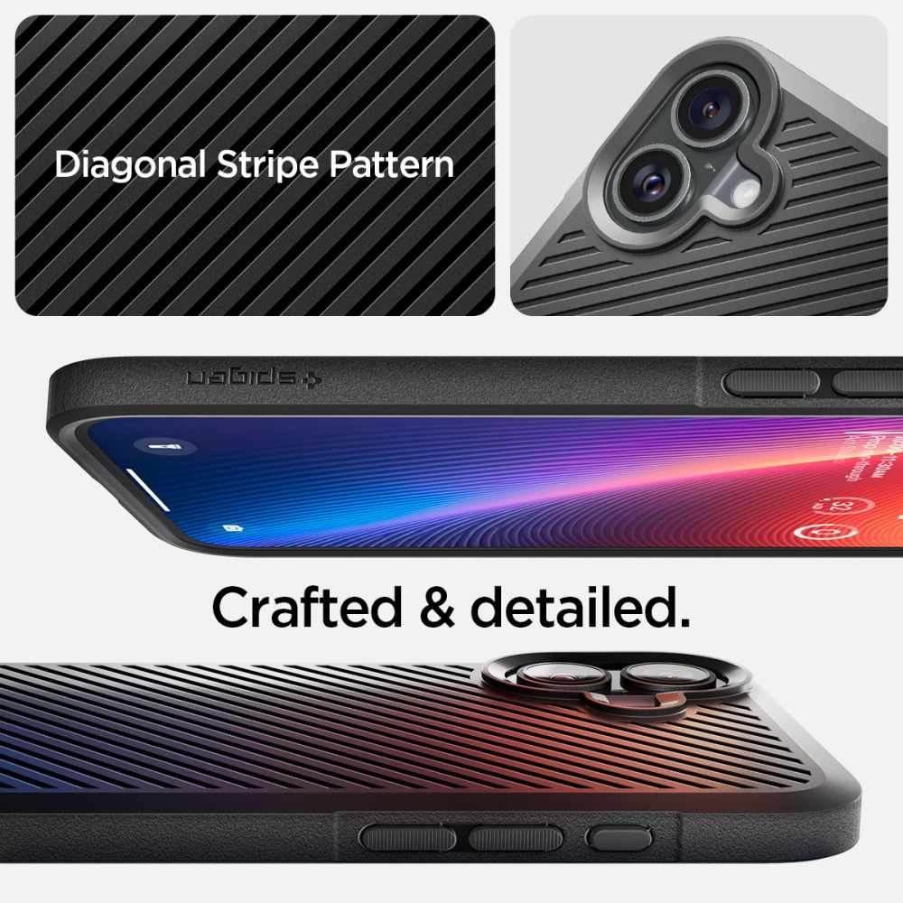 Spigen nak�adka Core Armor czarny Apple iPhone 16 / 7