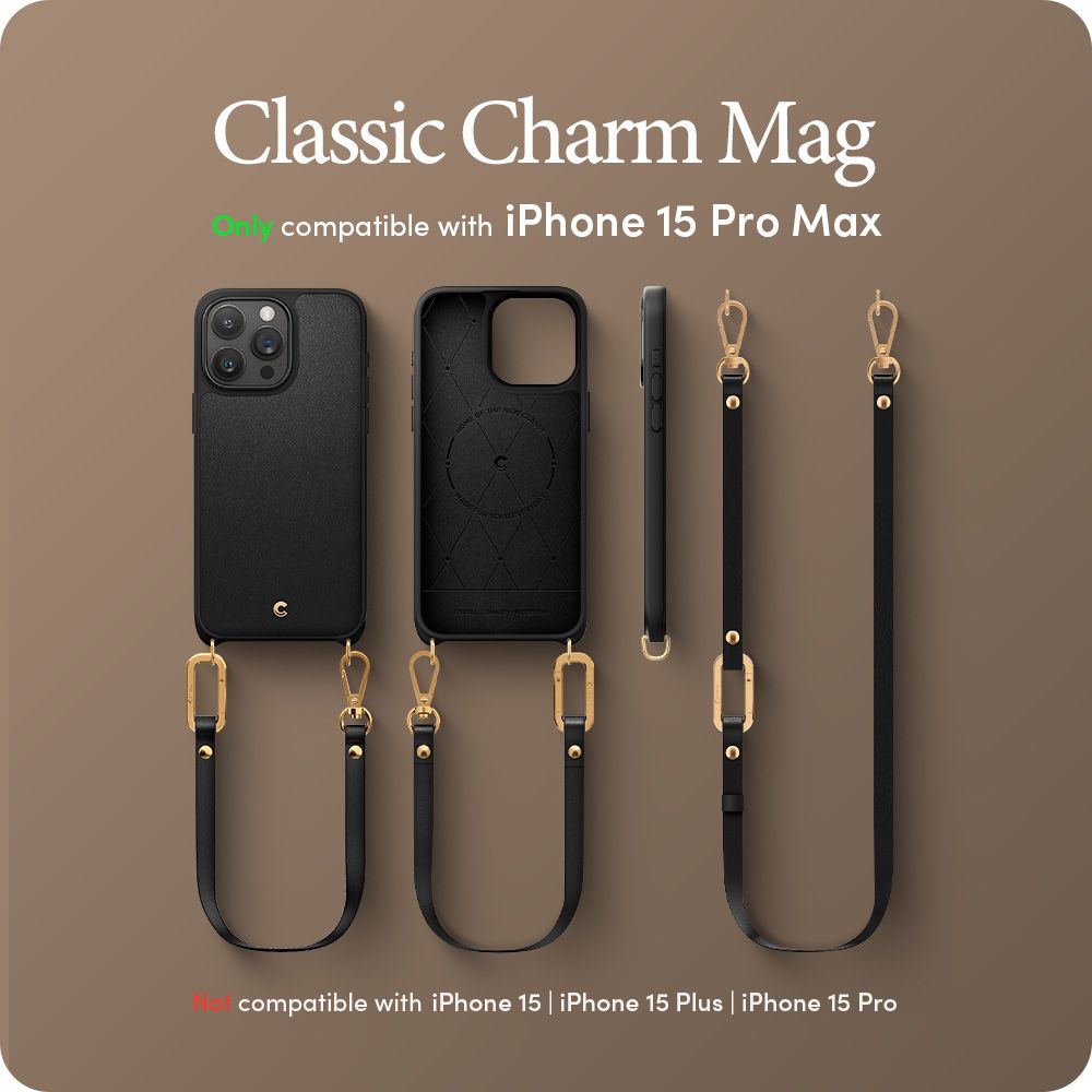 Spigen nakadka Cyrill Classic Charm Mag Magsafe czarny Apple iPhone 15 Pro Max / 10