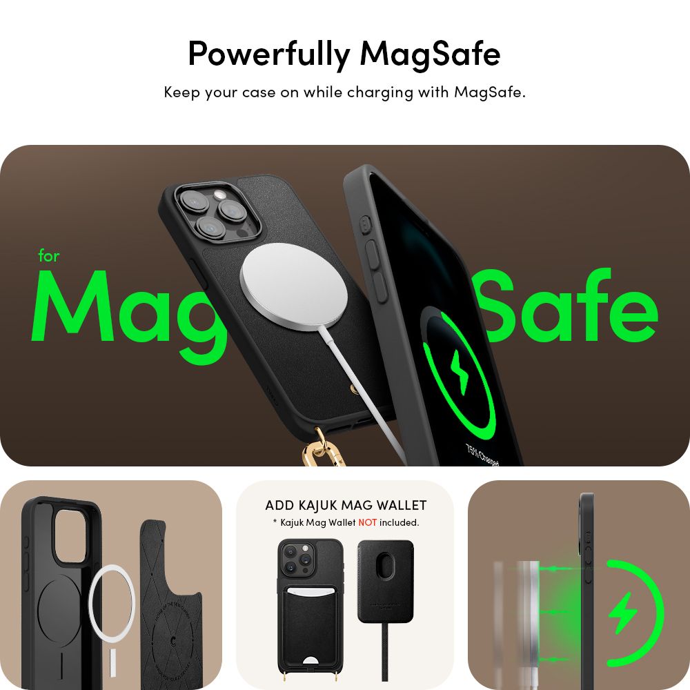 Spigen nak�adka Cyrill Classic Charm Mag Magsafe czarny Apple iPhone 15 Pro Max / 12