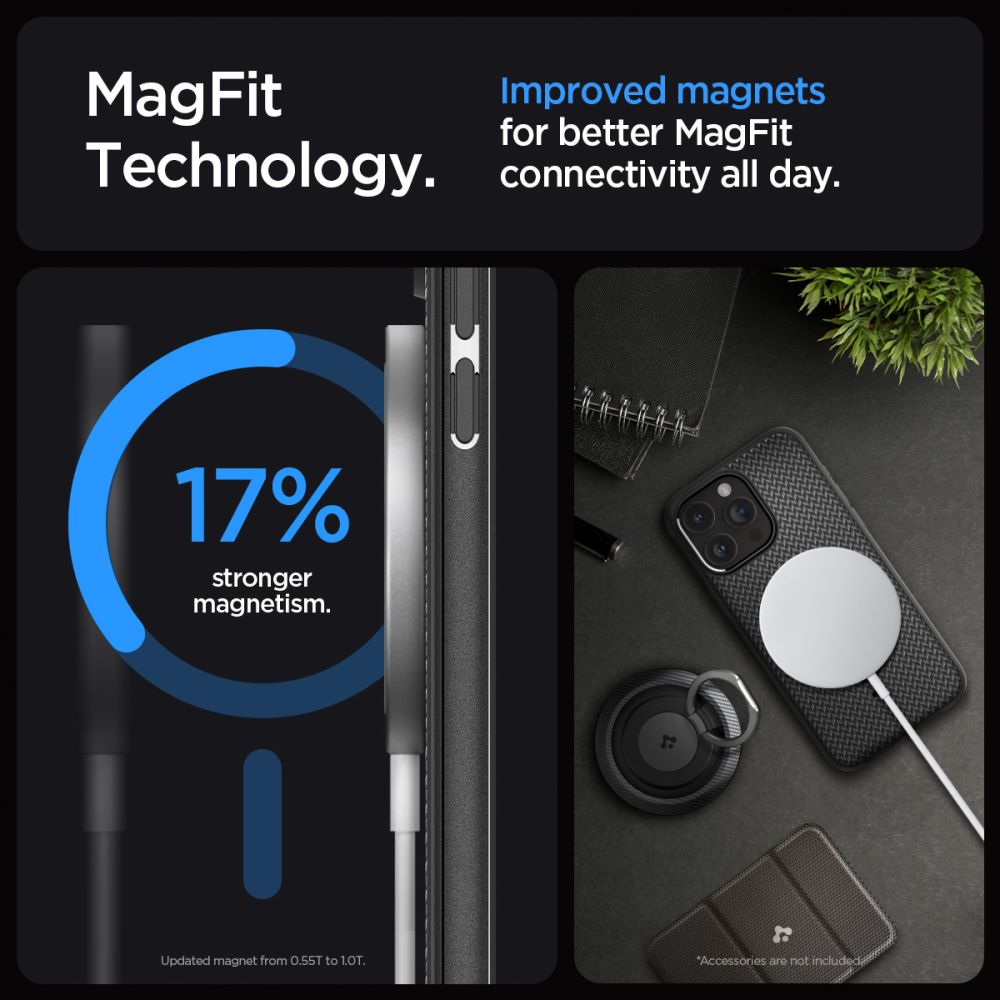 Spigen nak�adka Mag Armor Magsafe czarny Apple iPhone 15 Pro Max / 12