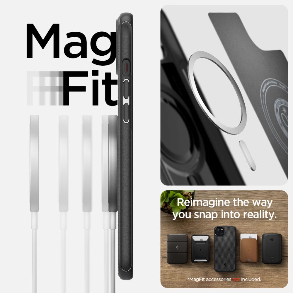 Spigen nakadka Mag Armor Magsafe czarny Apple iPhone 15 / 11