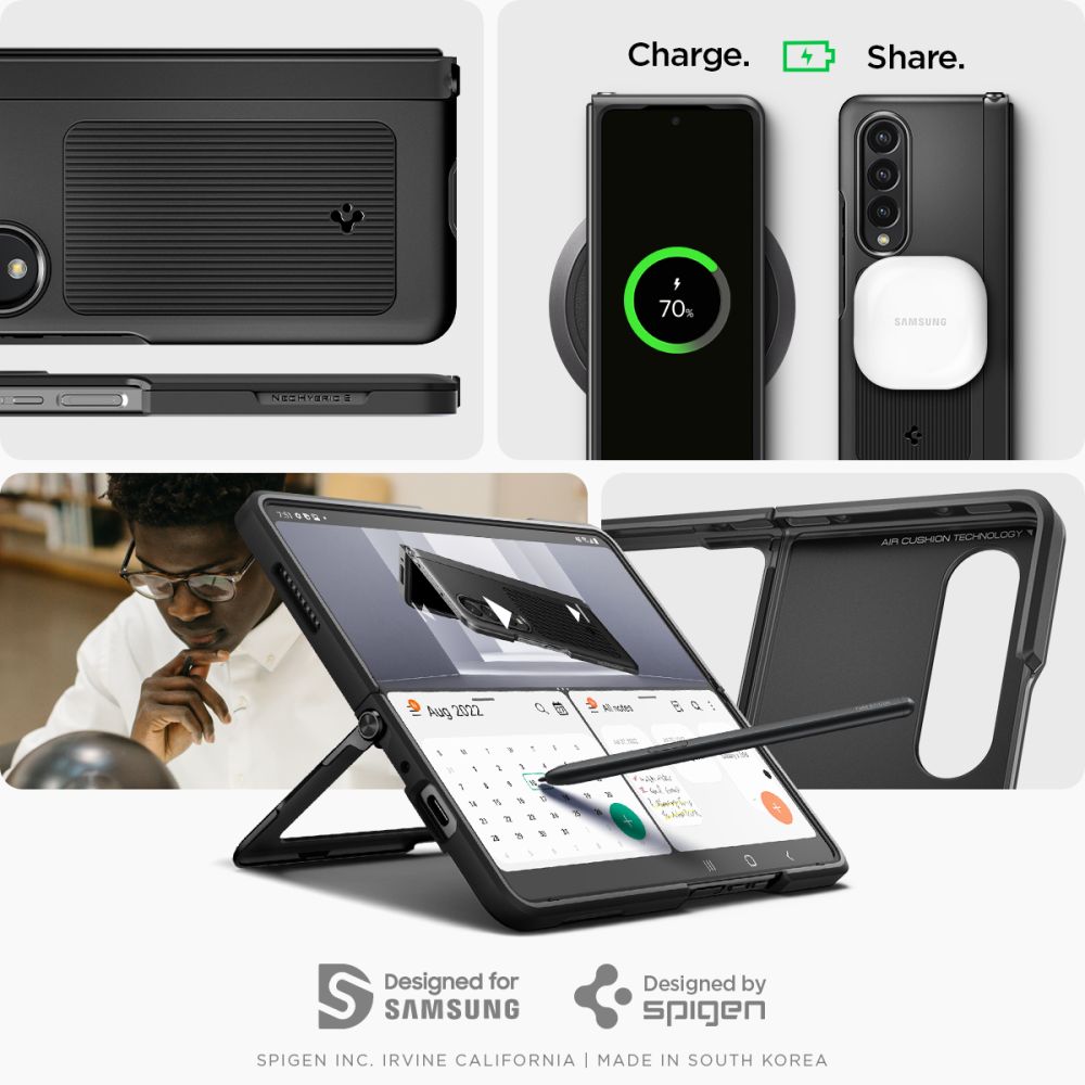 Spigen nak�adka Neo hybrid S czarna Samsung Galaxy Z Fold 4 / 6