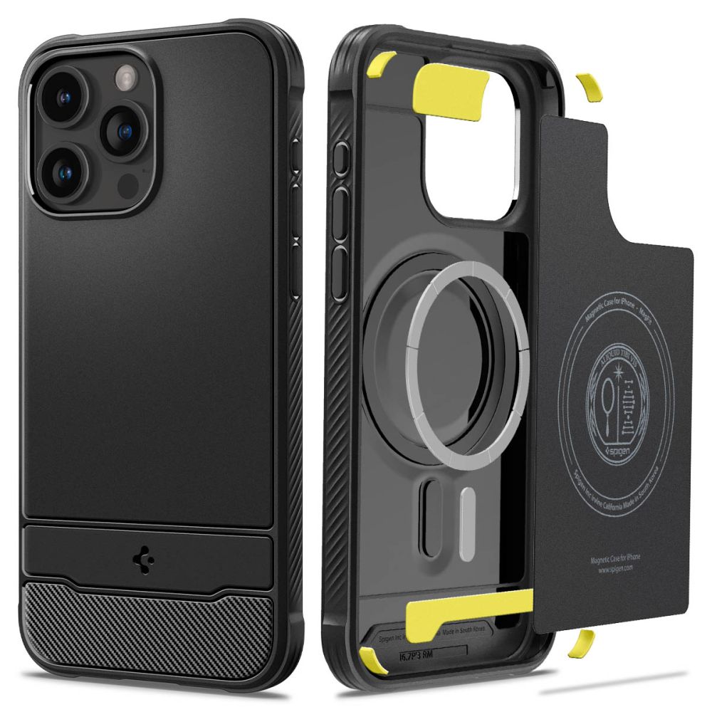 Spigen nak�adka Rugged Armor Mag Magsafe czarny Apple iPhone 15 Pro Max