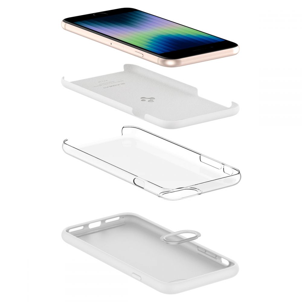 Spigen nakadka Silicone Fit biaa Apple iPhone SE 2020 / 3