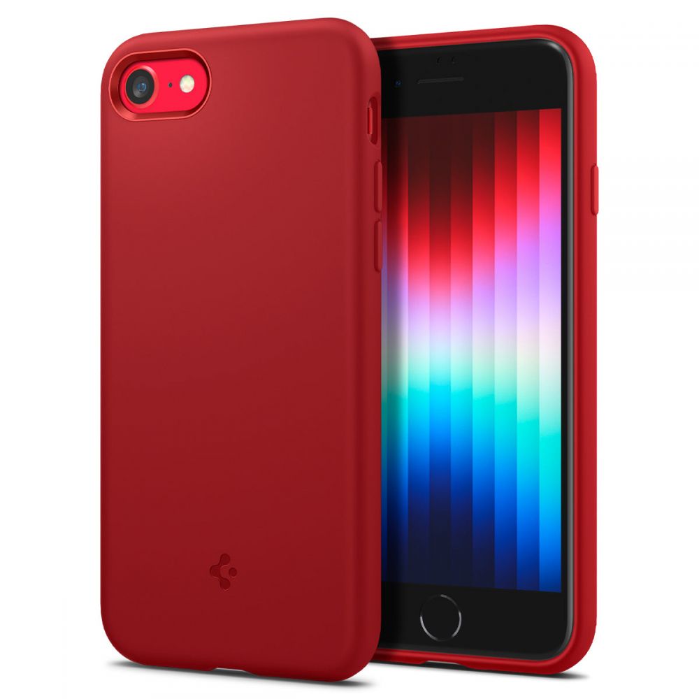 Spigen nakadka Silicone Fit czerwona Apple iPhone SE 2020