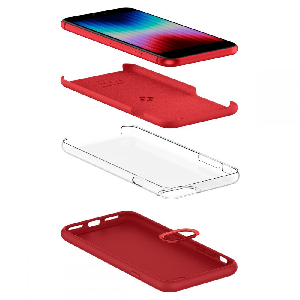 Spigen nakadka Silicone Fit czerwona Apple iPhone SE 2022 / 3