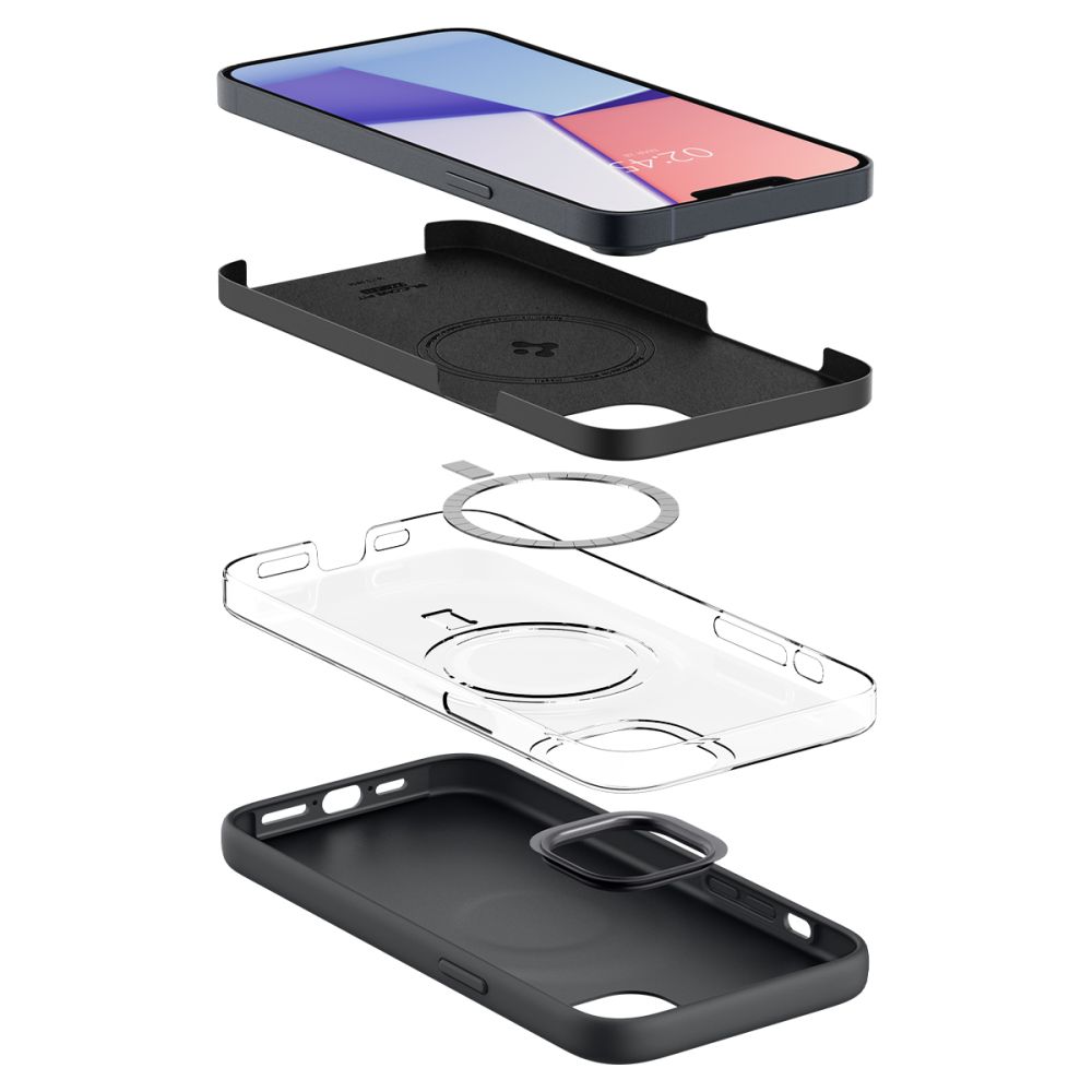 Spigen nak�adka Silicone Fit Mag Magsafe czarna Apple iPhone 14 Max / 3