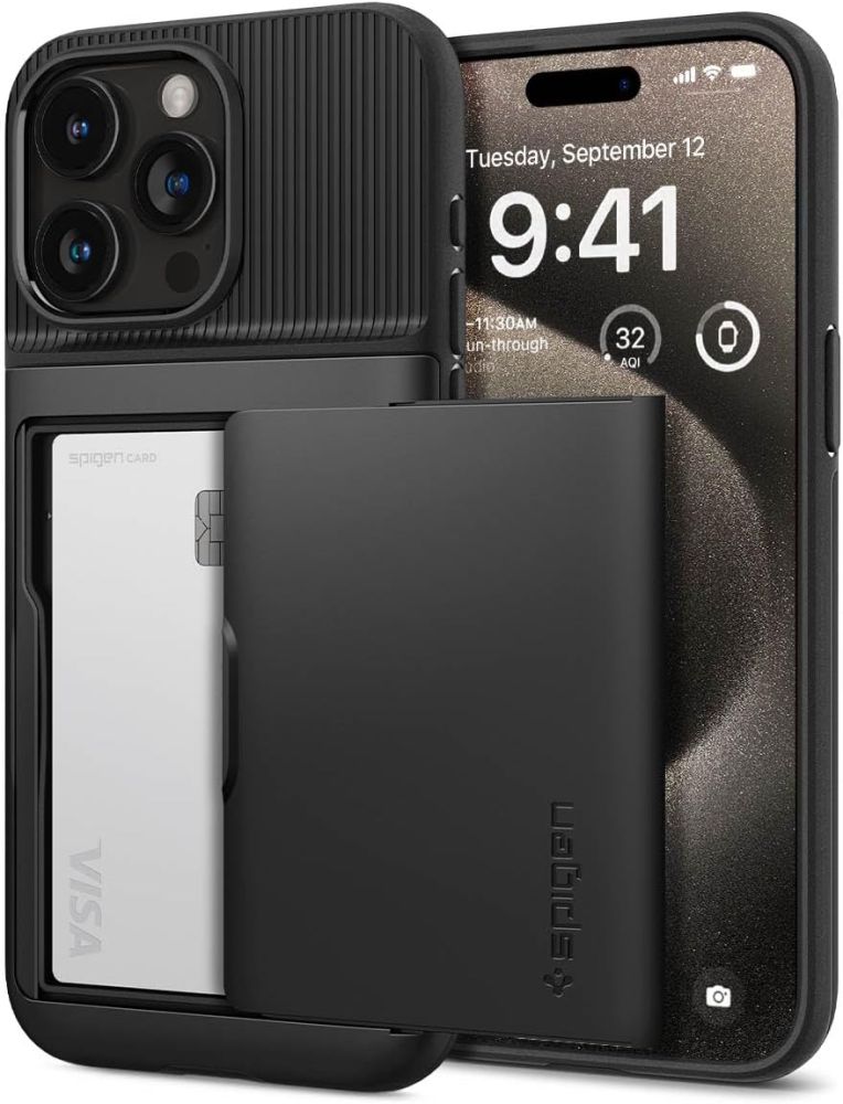 Spigen nak�adka Slim Armor CS czarny Apple iPhone 15 Pro Max