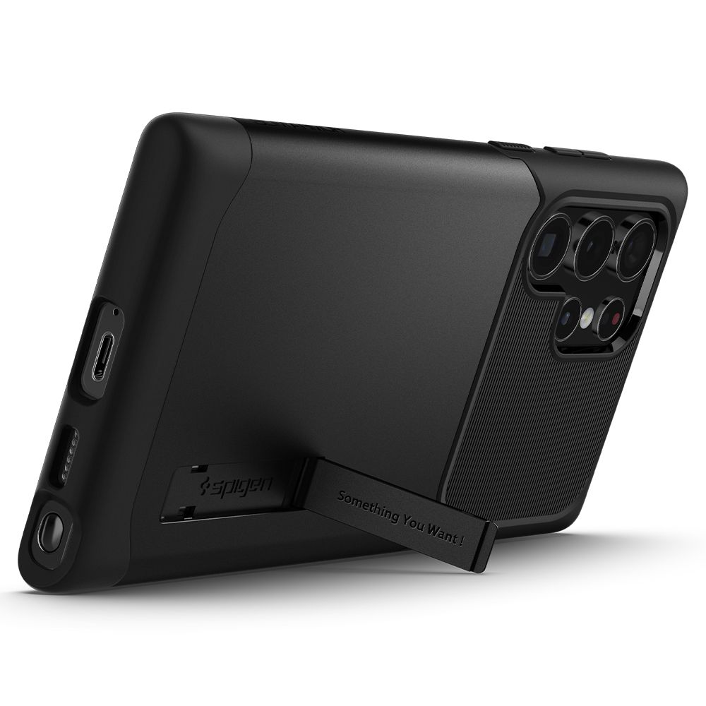 Spigen nak�adka Slim Armor czarna Samsung Galaxy S22 Ultra / 3