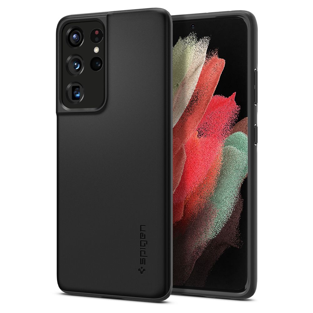 Spigen nak�adka Thin Fit czarna Samsung s21 Ultra