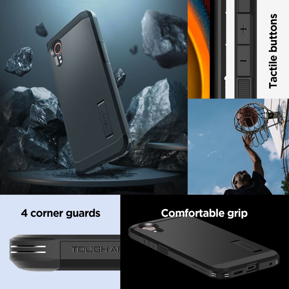Spigen nakadka Touch Armor czarny Samsung Galaxy XCover 7 / 11
