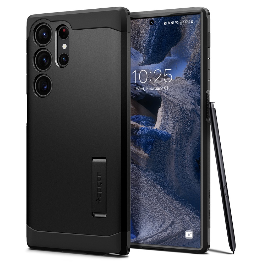 Spigen nak�adka Tough Armor czarna Samsung Galaxy S23 Ultra