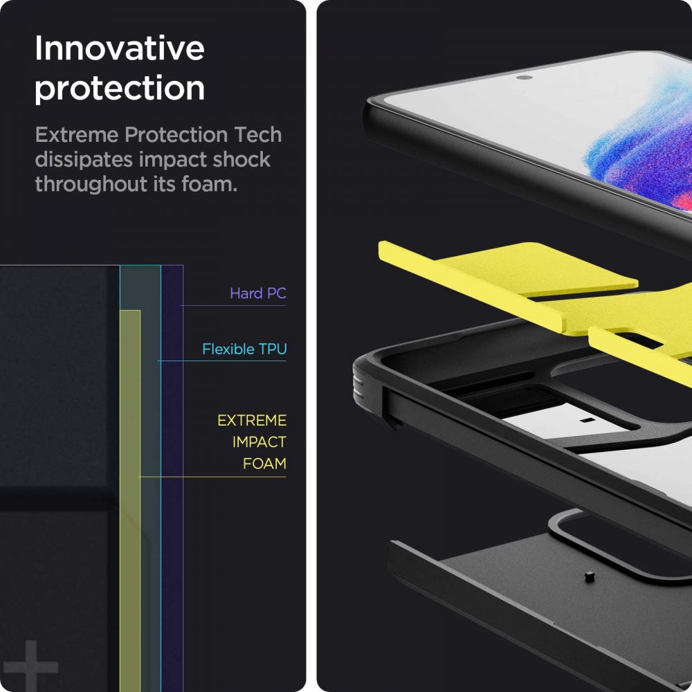 Spigen nak�adka Tough Armor czarny Samsung Galaxy A53 5G / 12